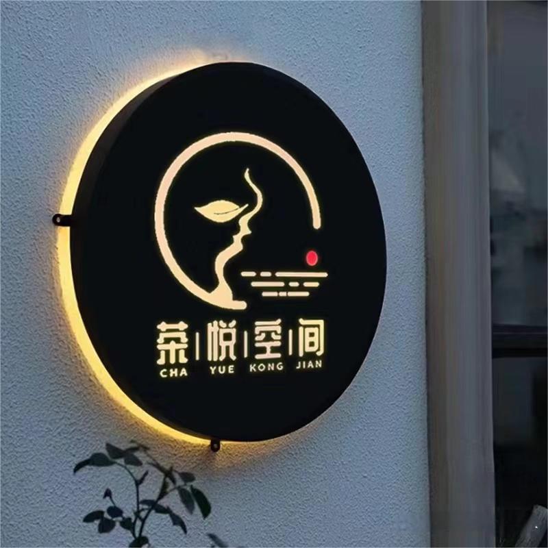 Creative Hollow Light Box Billboard Display Board Iron Street Lamp Outdoor Lamp Post Custom Made